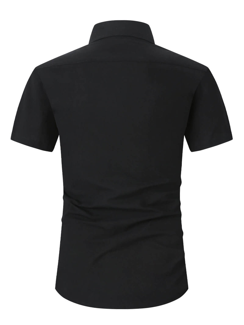 Casual Solid Color Short Sleeve Shirt