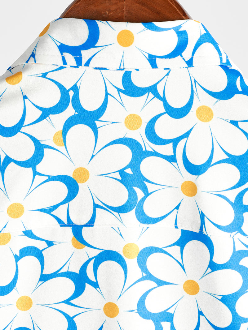 Casual Floral Short Sleeve Beach Shirt