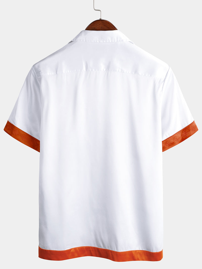 Embroidered Casual Summer Short Sleeves Shirt