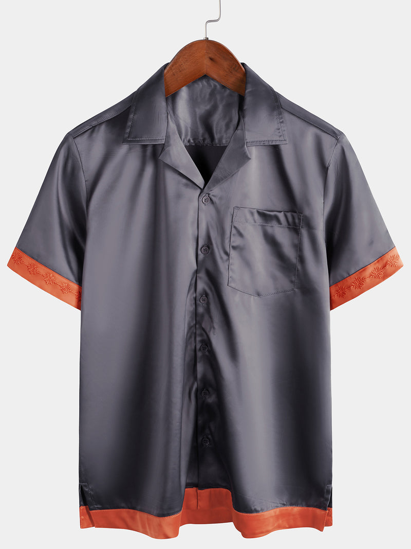 Embroidered Casual Summer Short Sleeves Shirt