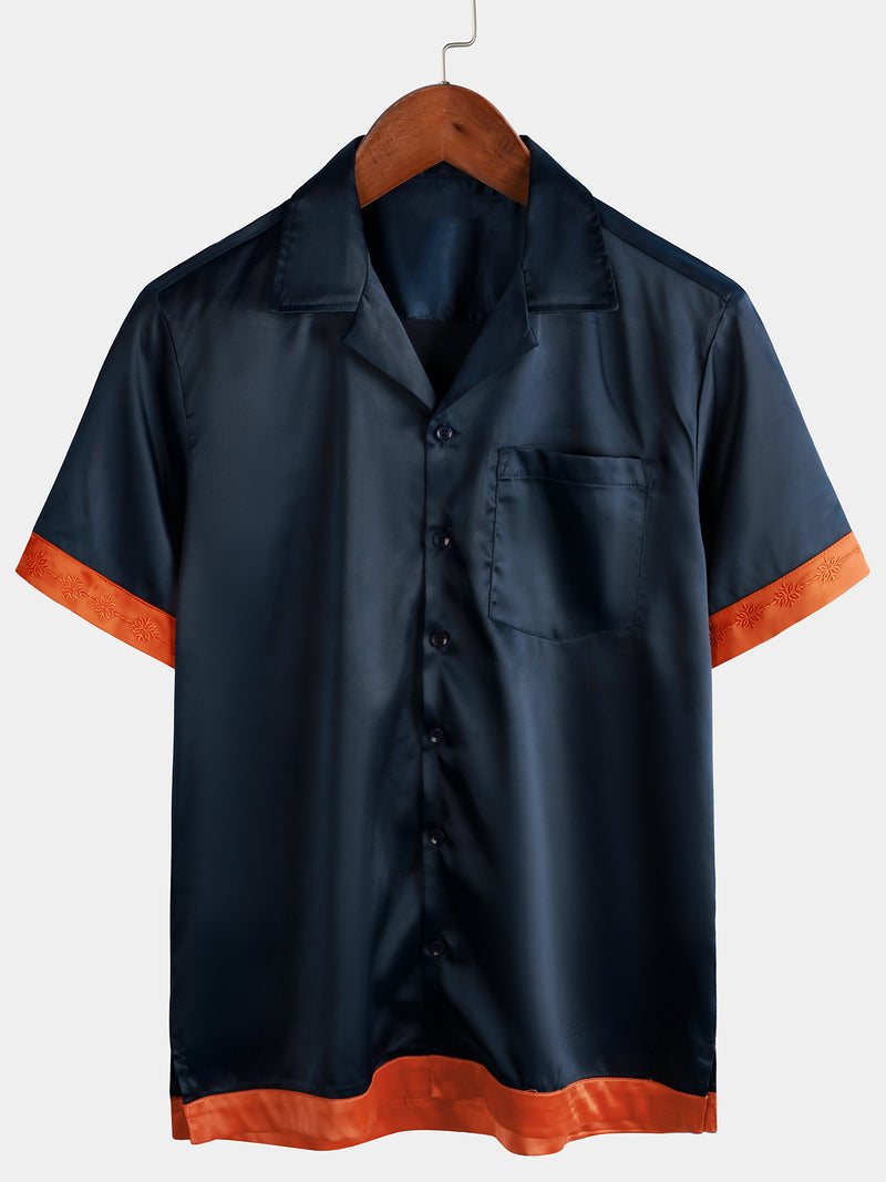Embroidered Casual Summer Short Sleeves Shirt