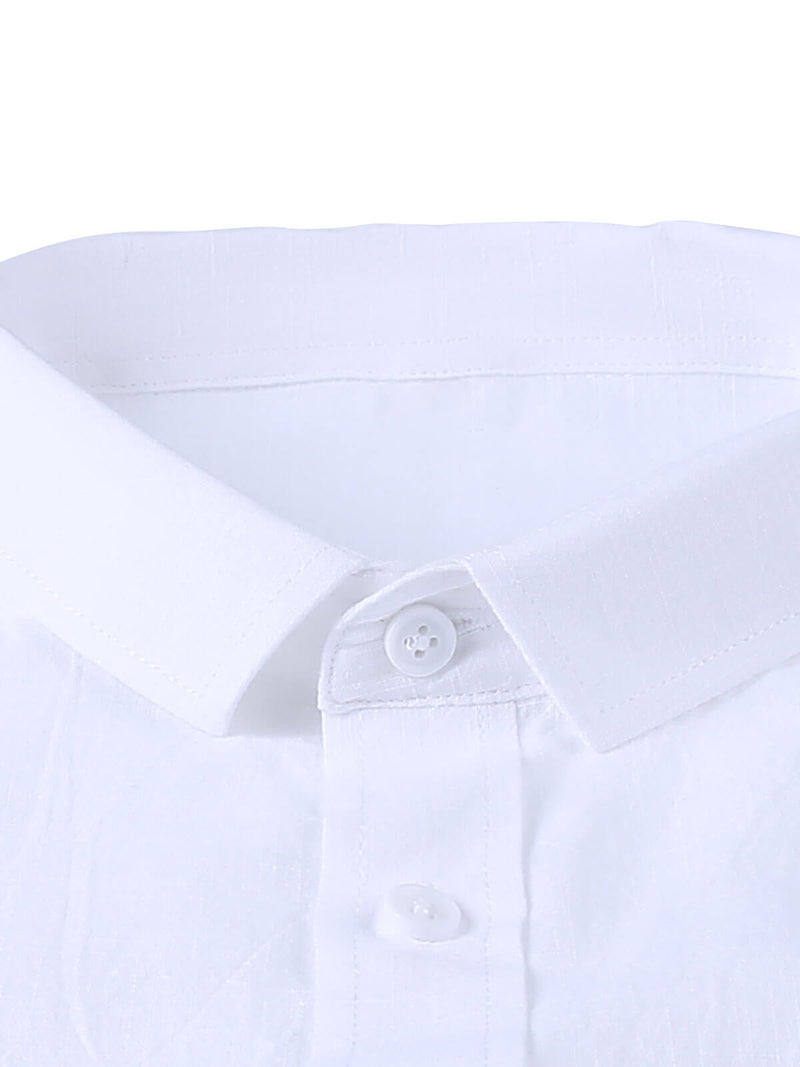 Casual Solid Color Short Sleeve Shirt