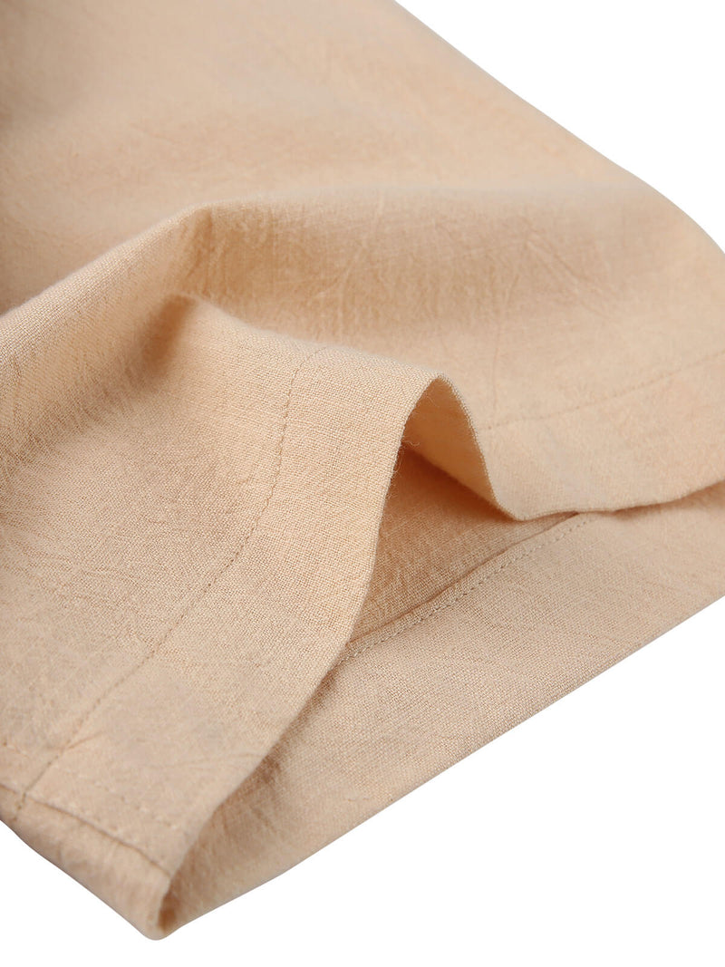 Casual Solid Color Short Sleeve Shirt