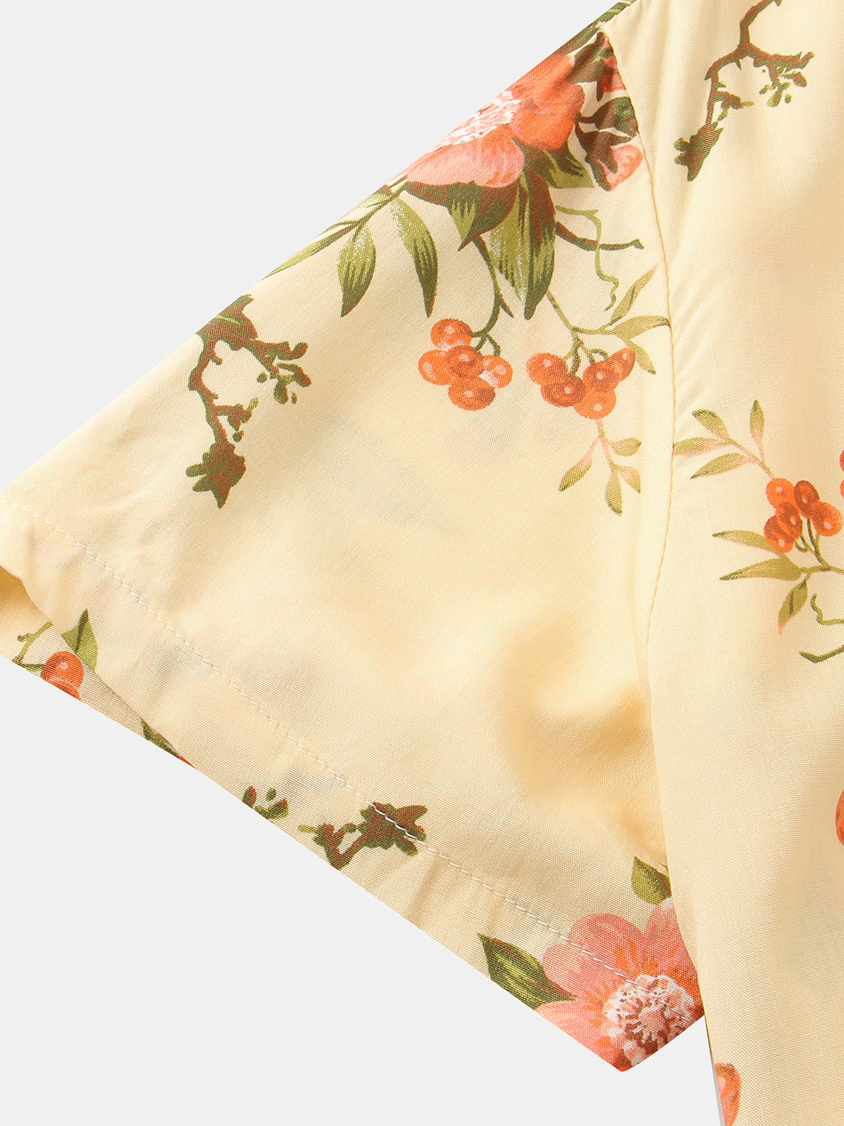 Casual Button Up Retro Floral Shirt