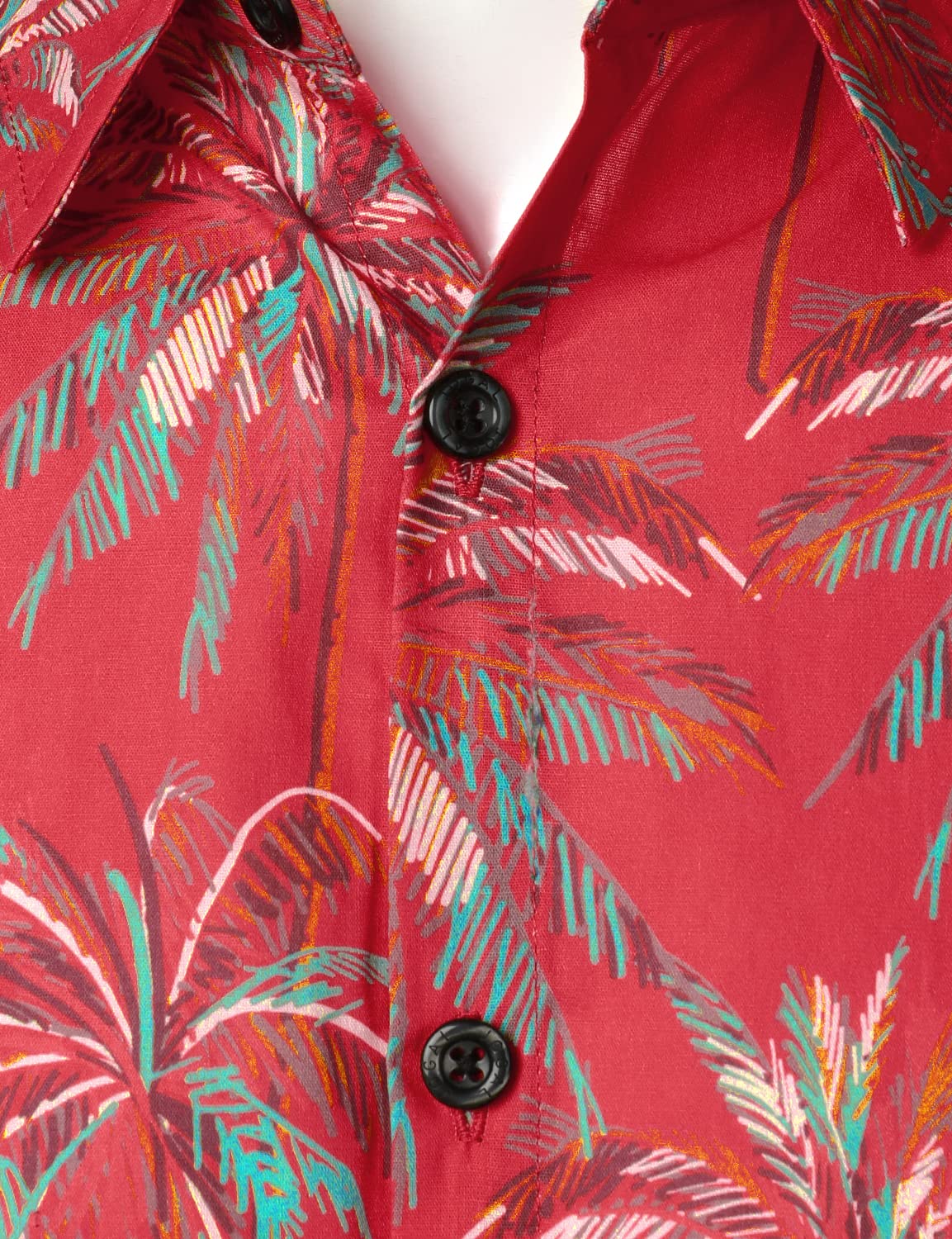 Tropical Palm Casual Short Sleeve Shirt
