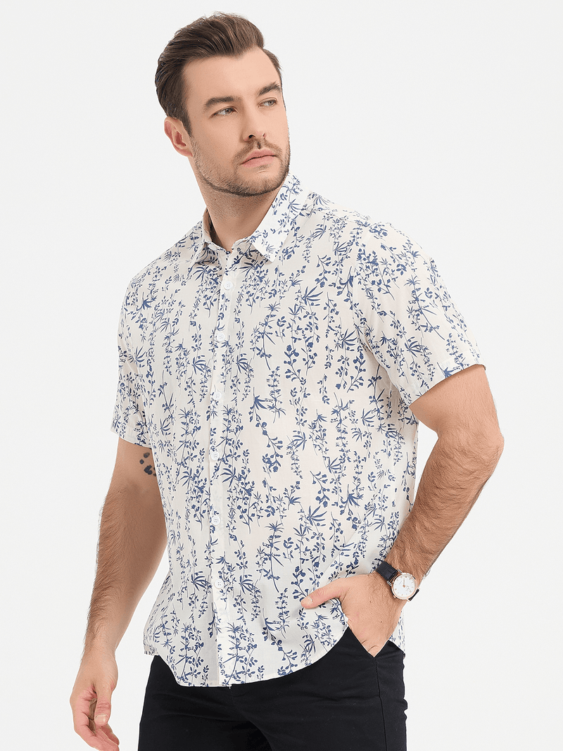 Short Sleeve Printed Casual Shirt