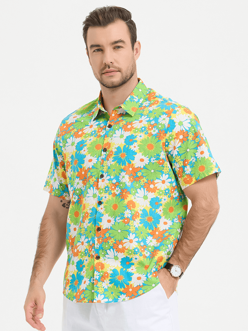 Tropical Hawaiian Short Sleeve Shirt