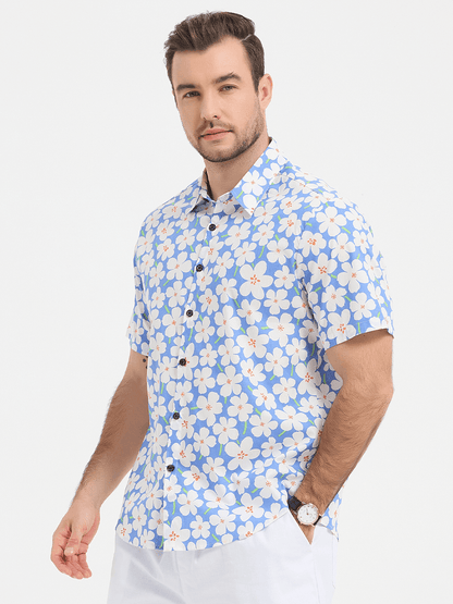 Casual Lapel Summer Short Sleeve Shirt