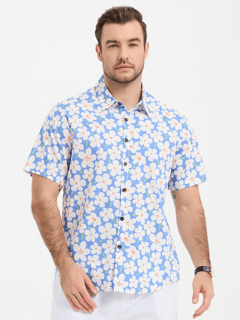 Casual Lapel Summer Short Sleeve Shirt