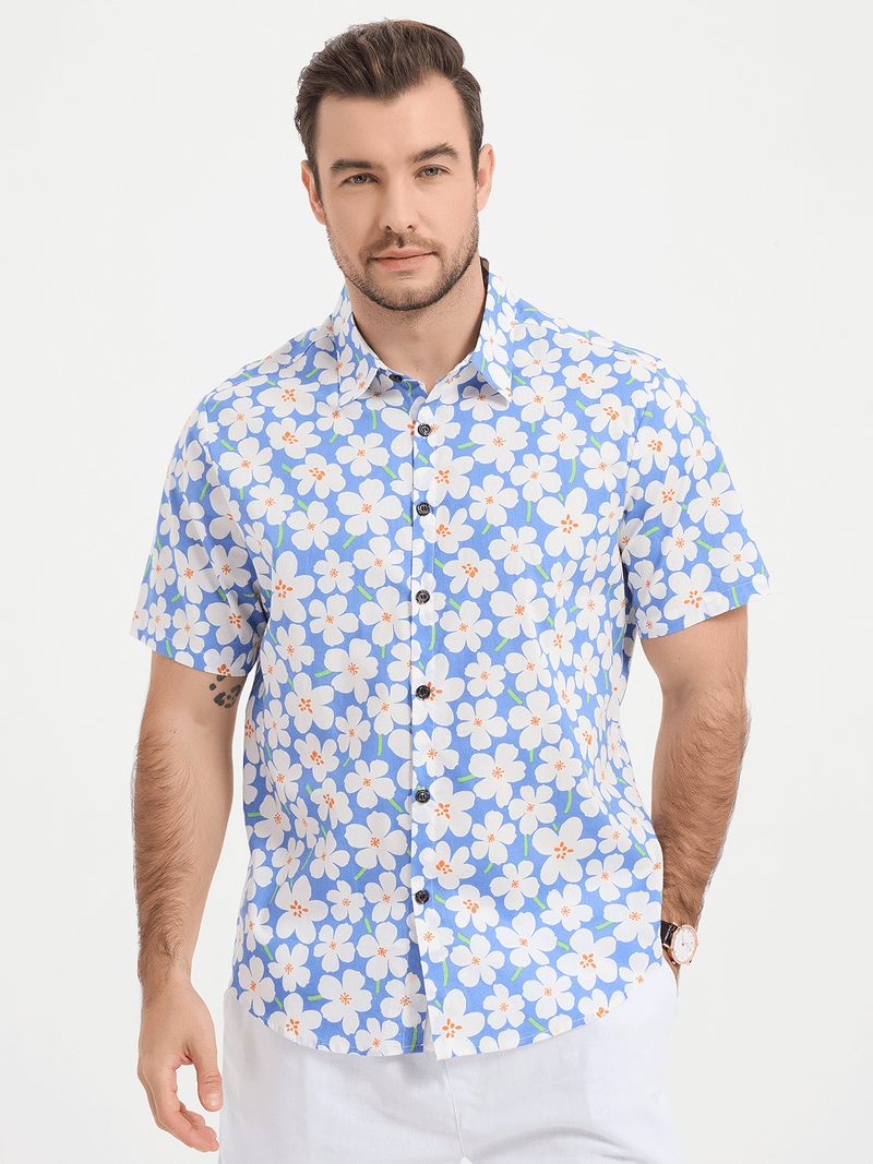 Casual Lapel Summer Short Sleeve Shirt