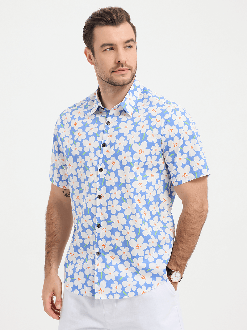 Casual Lapel Summer Short Sleeve Shirt