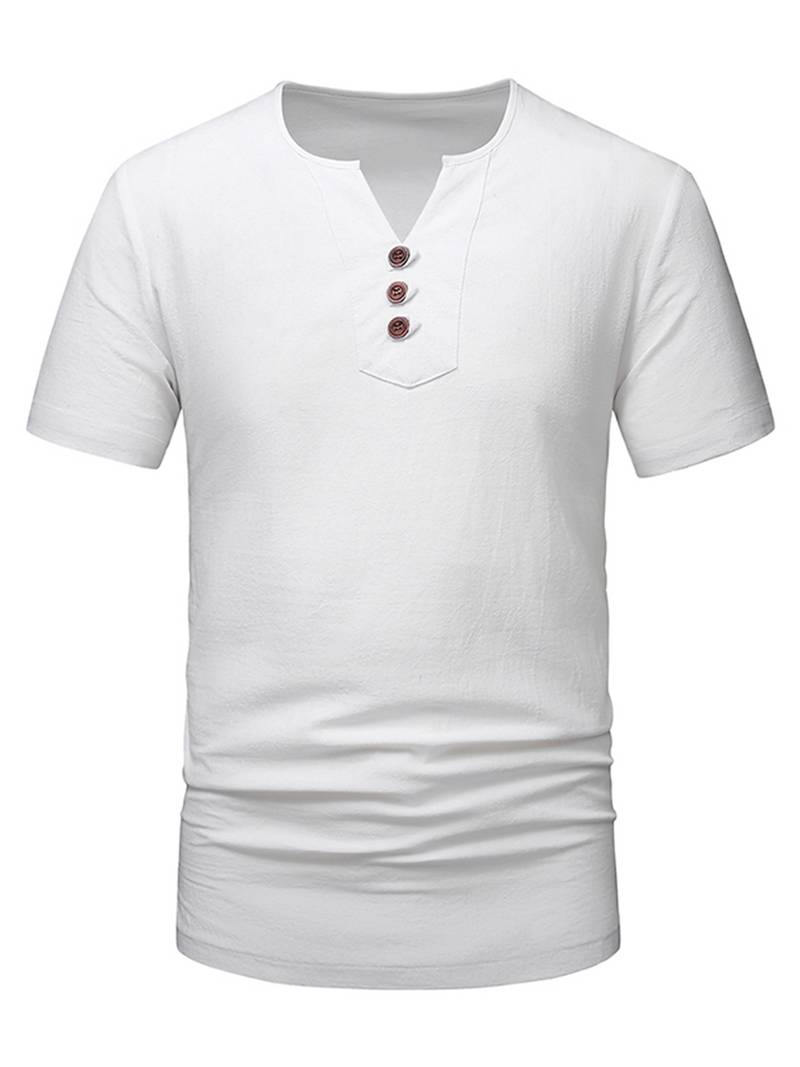 Casual Solid Color Short Sleeve Shirt