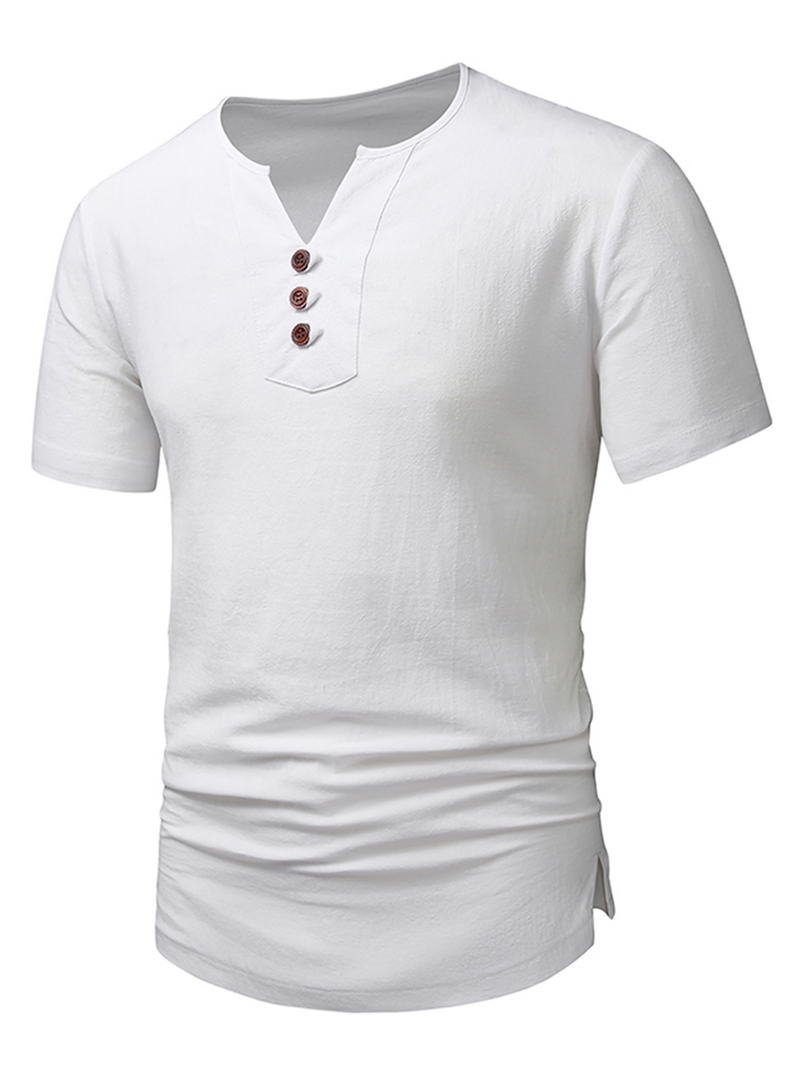 Casual Solid Color Short Sleeve Shirt