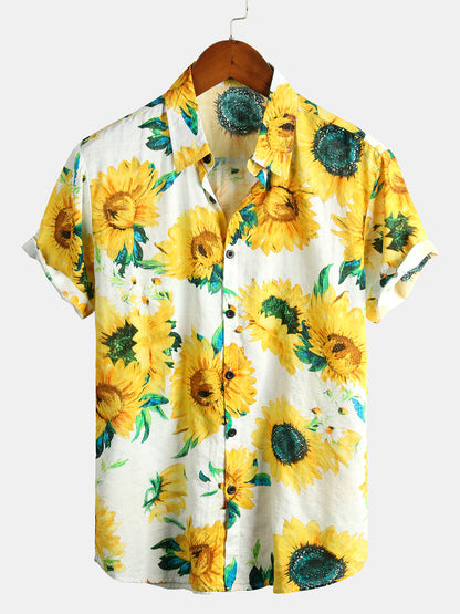 Floral Patterned Short Sleeve Shirt