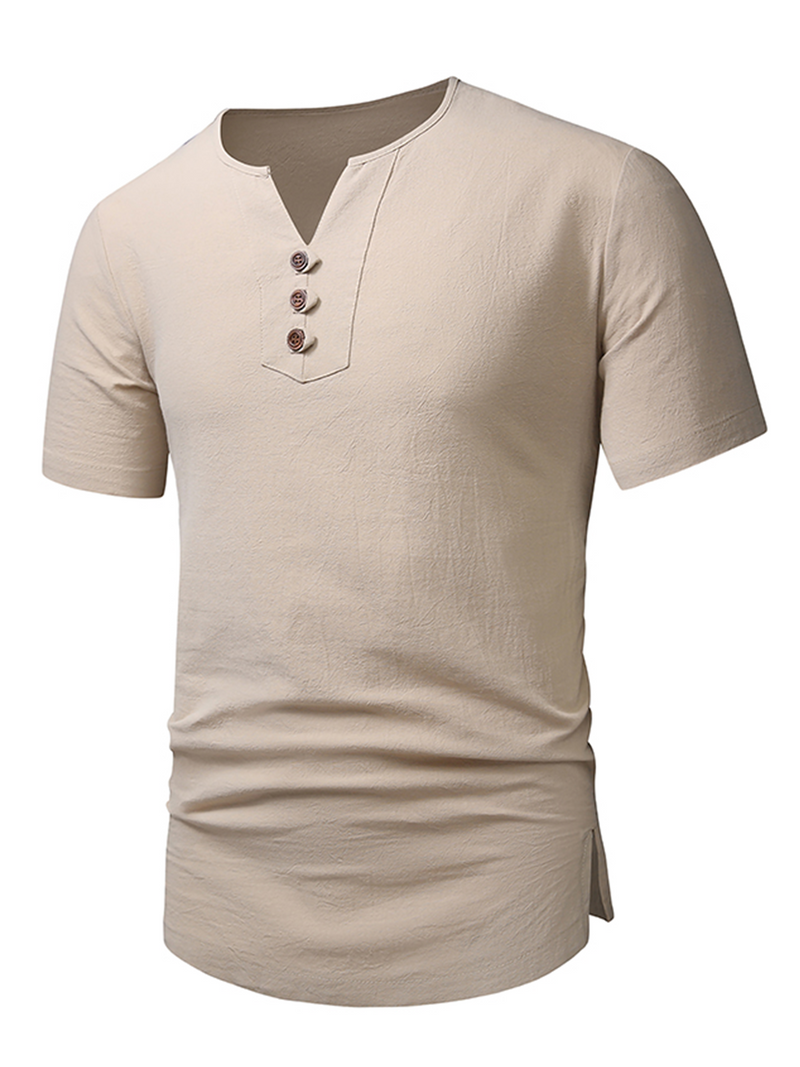 Casual Solid Color Short Sleeve Shirt