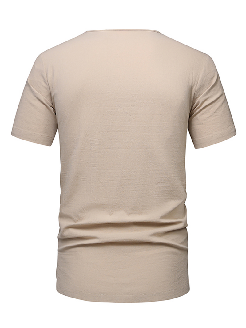 Casual Solid Color Short Sleeve Shirt