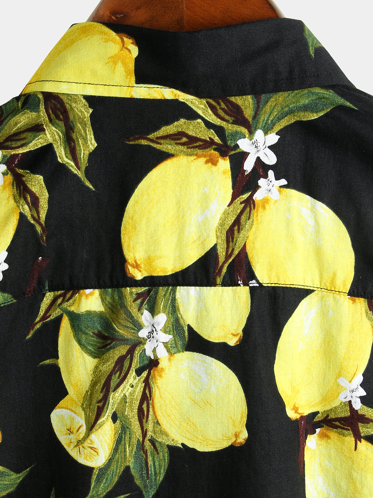 Tropical Yellow Lemon Print Shirt