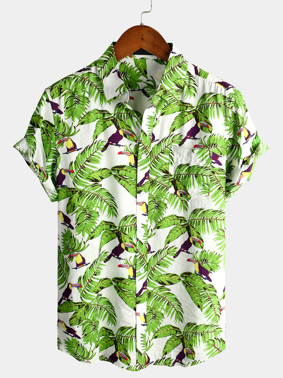 Animal Holiday Tropical Pocket Cotton Shirt