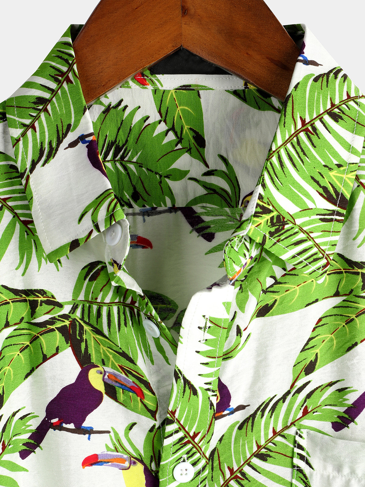 Animal Holiday Tropical Pocket Cotton Shirt