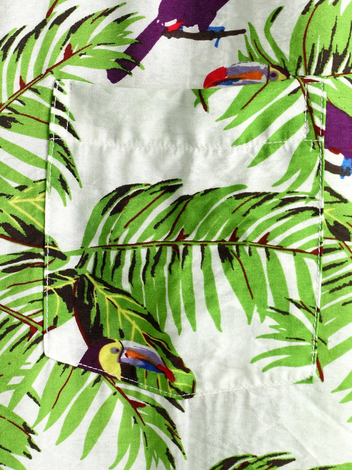 Animal Holiday Tropical Pocket Cotton Shirt