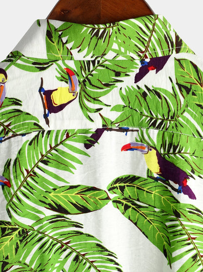 Animal Holiday Tropical Pocket Cotton Shirt