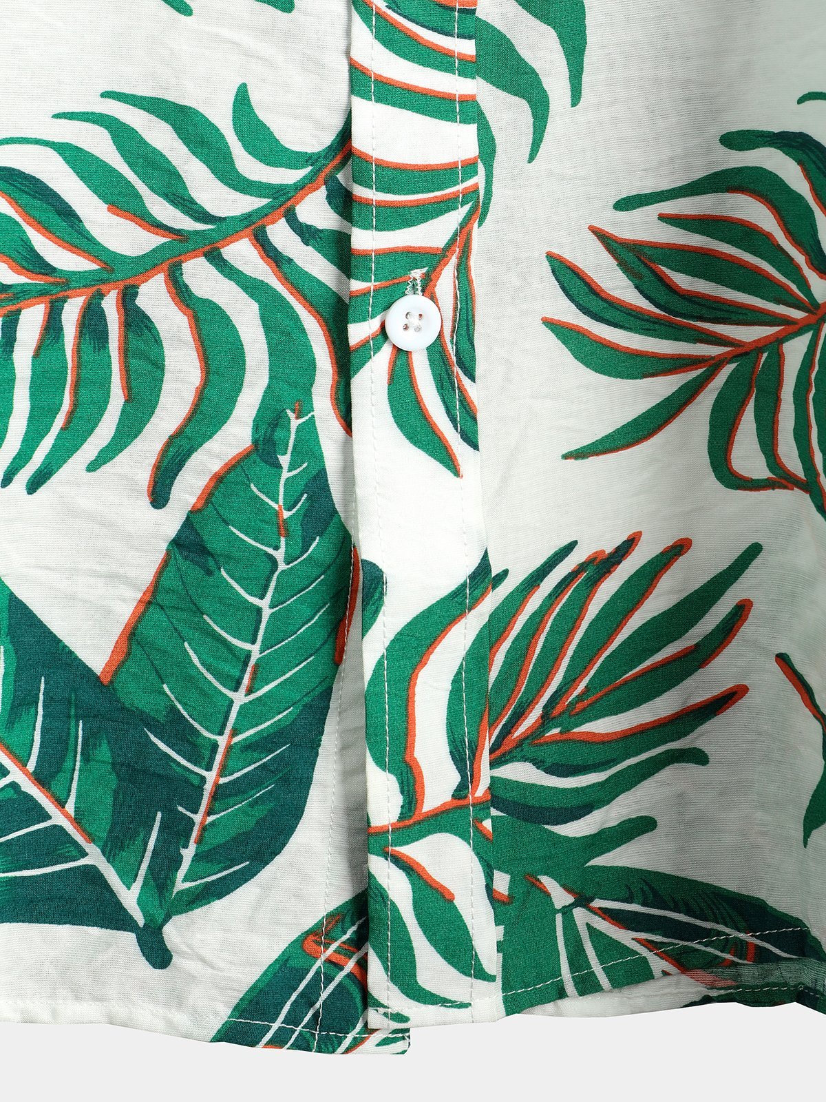 Leaf Print Pocket Holiday Shirt