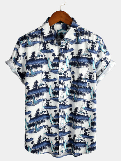 Casual Hawaiian Printed Short Sleeve Shirt