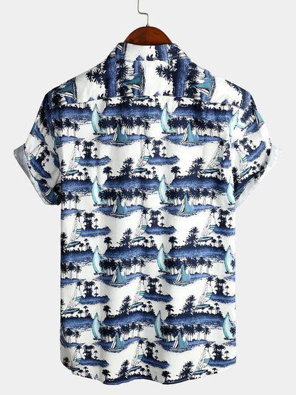 Casual Hawaiian Printed Short Sleeve Shirt