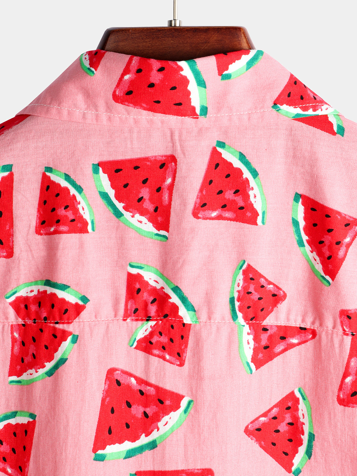 Watermelon Tropical Hawaii Fruit Print Cotton Shirt