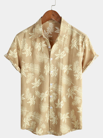 Casual Tropical Vintage Short Sleeve Shirt