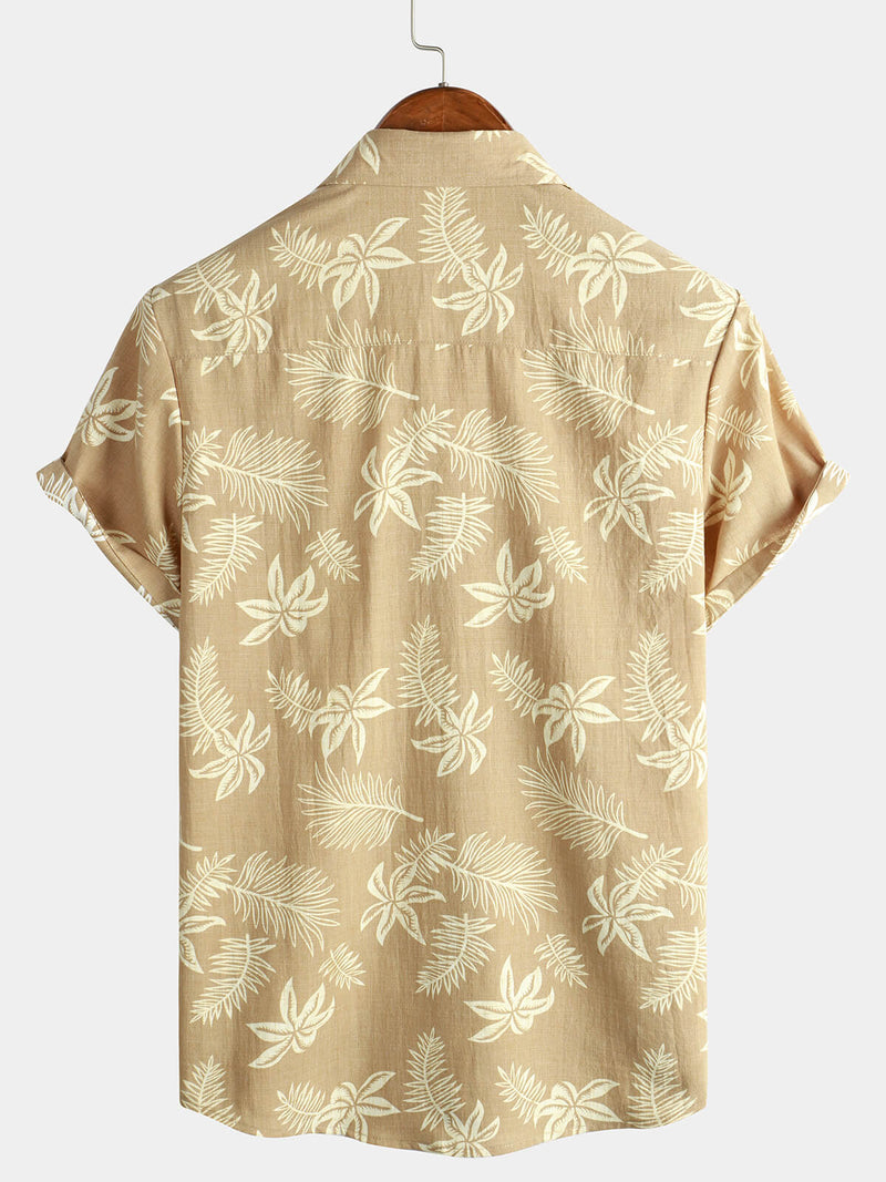 Casual Tropical Vintage Short Sleeve Shirt