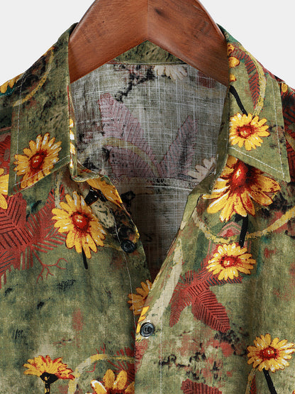 Vintage Floral Hawaiian Shirt