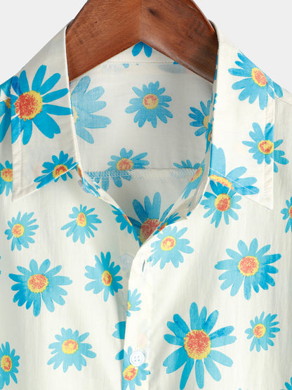 Daisy Delight Short Sleeve Floral Shirt