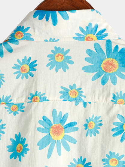 Daisy Delight Short Sleeve Floral Shirt