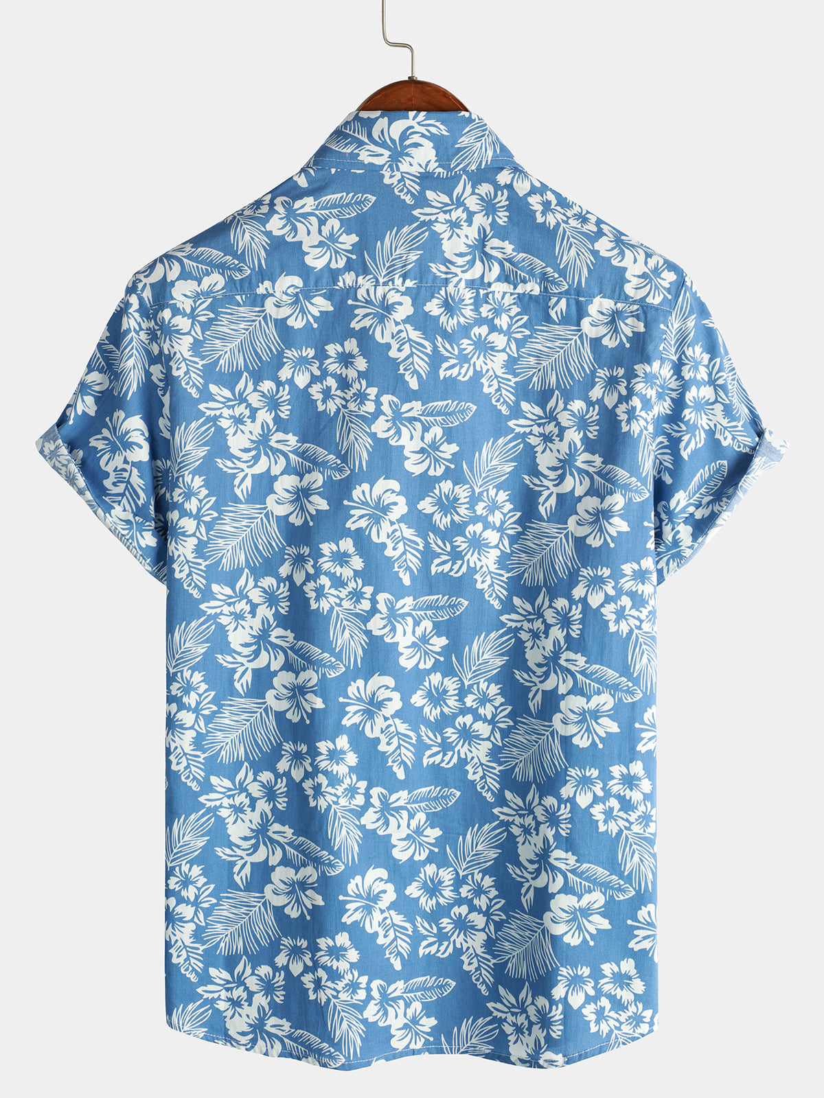 Tropical Floral Print Beach Shirt