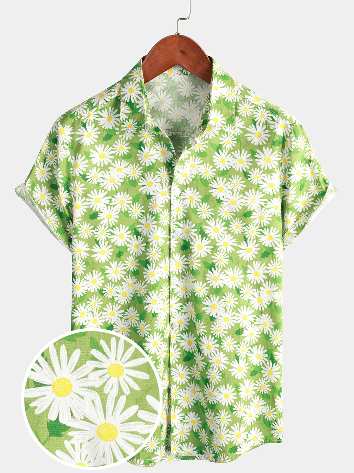 Summer Floral Short Sleeve Beach Shirt