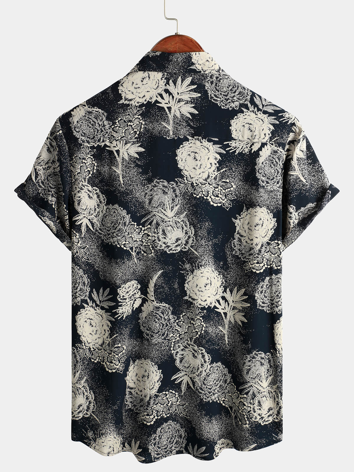 Summer Style Vintage Floral Print Short Sleeve Shirt