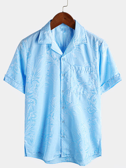 Cuban Collar Hawaiian Beach Shirt