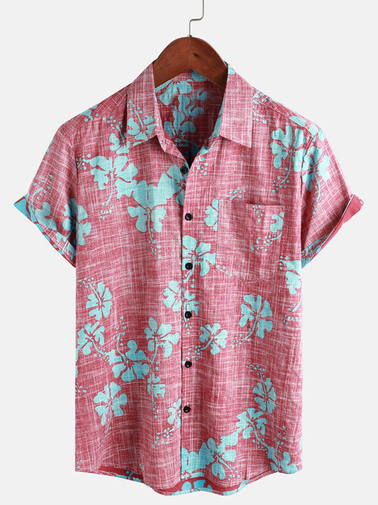 Floral Vintage Beach Tropical Hawaiian Shirt