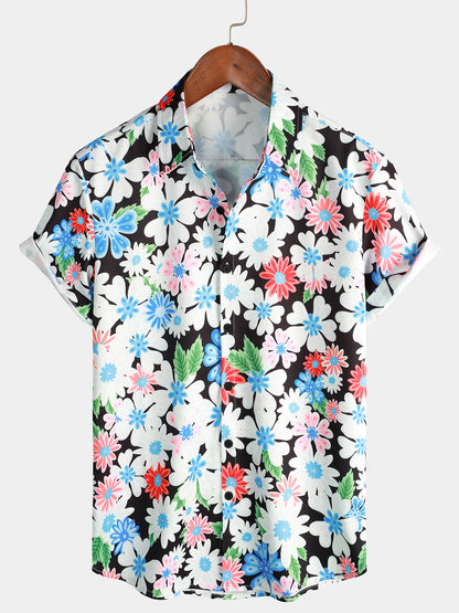 Floral Print Short Sleeve Shirt