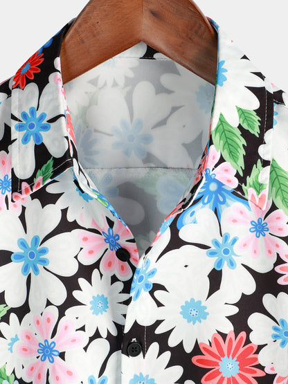 Floral Print Short Sleeve Shirt