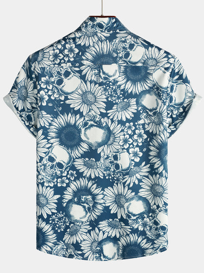 Sunflower Art Flower Hawaiian Shirt