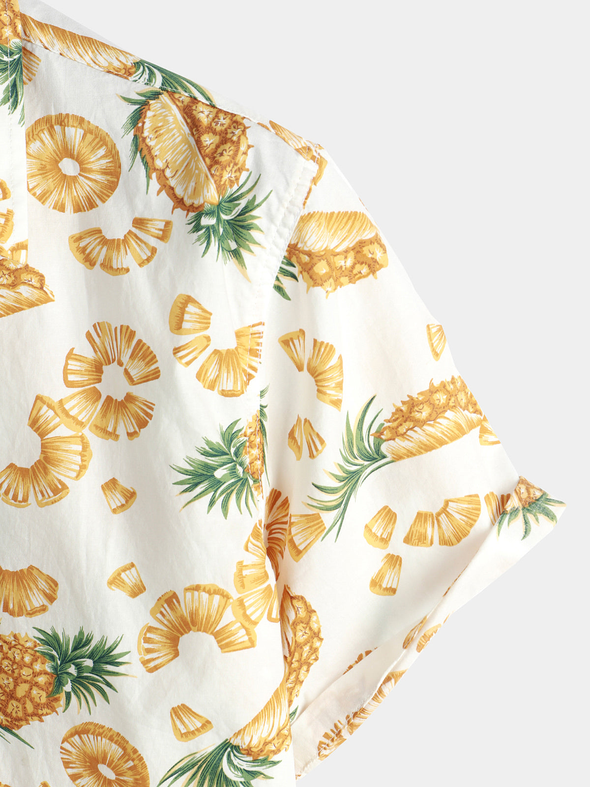 Pineapple Print Short Sleeve Shirt