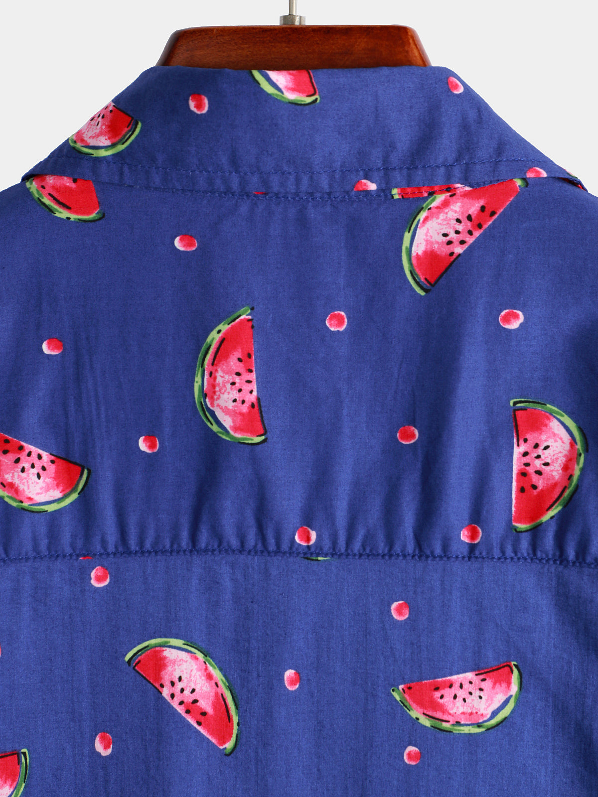 Watermelon Print Short Sleeve Hawaiian Shirt