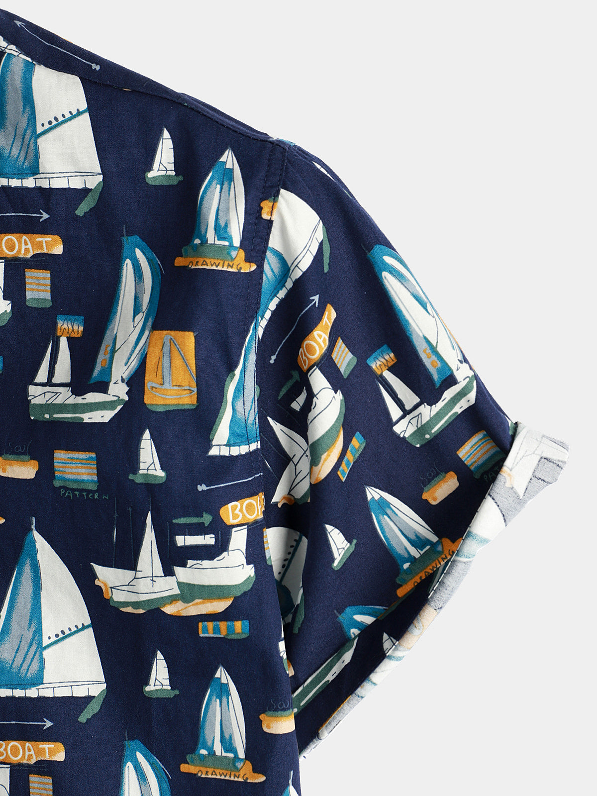 Novelty Print Beach Short Sleeve Shirt