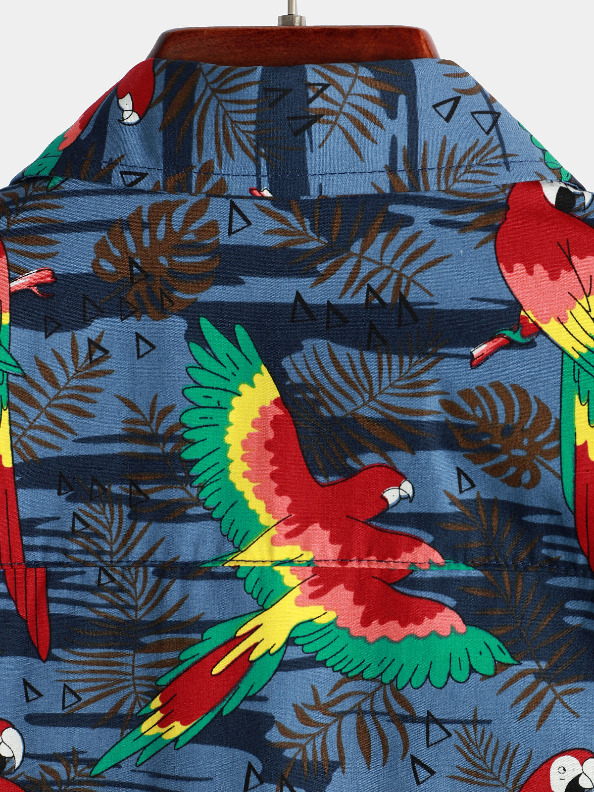 Parrot Printed Beach Short Sleeve Shirt