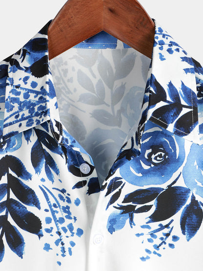 Floral Print Beach Holiday Shirt