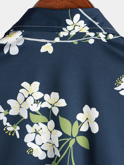 Floral Casual Short Sleeve Shirt