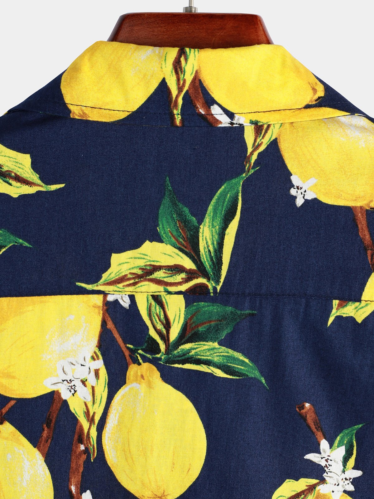 Tropical Yellow Lemon Print Shirt