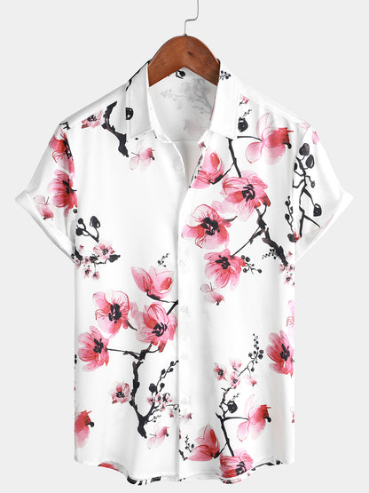 Short Sleeve Cherry Blossom Shirt